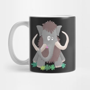 Funny woolly mammoth cartoon for kids Mug